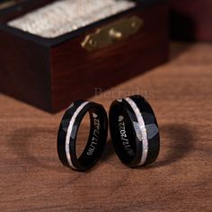 Surprise your husband with a unique set of matching rings Rings Matching, Matching Promise Rings, Matching Couple Rings, Rings For Couples, Couples Ring, Rings Promise, Promise Rings For Couples, Couples Ring Set, Wolfram