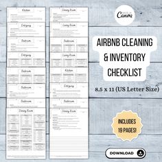 the arrbb cleaning and inventory checklist is shown