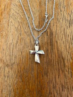 James Avery Sterling Silver Cross Pendant and Chain Necklace, 18"