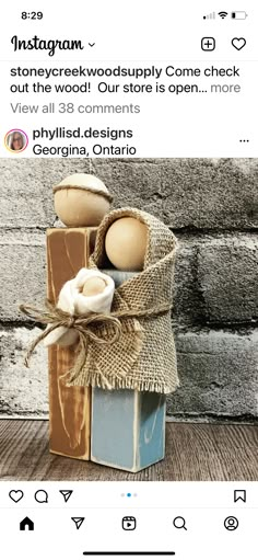 an instagramted photo with two eggs in a gift box