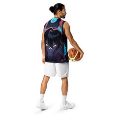 100% Focus.Looking for a basketball jersey that will take your game to the next level? Look no further! Made with recycled polyester fabric, this high-tech jersey is designed to keep you cool and dry even in the heat of competition. Style it as a streetwear piece and turn heads both on and off the court. NOTESTracking numbers are available once the item arrives in the destination country. Please refer to our sizing chart and double-check your selection before placing your order. Breathable Sleeveless Jersey, Sports Season Gym Jersey Sportswear, White Basketball Activewear, Athleisure Sports Jersey With Moisture-wicking, Moisture-wicking Athleisure Jersey For Sports, Breathable Basketball Jersey For Sports Season, Sporty Activewear For Sports With Sublimation Print, Sporty Activewear With Sublimation Print For Sports, Moisture-wicking Sportswear Jersey For Gym