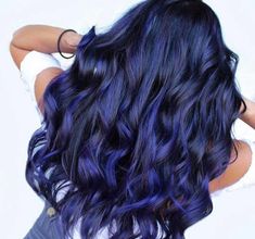 Unique Hair Colors, Blue And Purple Hair, Pulp Riot Hair Color, Night Hairstyles, Pulp Riot Hair, Hair Color Unique, Pulp Riot, Unique Hair, Balayage Brunette