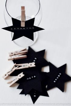 an image of a black and white origami star mobile phone holder on pinterest