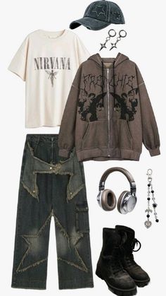 #alternative #altfashion #altfashioninspo #outfitideas #y2kfashion #coquettegoth #emo #mallgoth #cyberaesthetic #softgrunge #softgoth #ootd #outfits #fashioninspo #alternativestyle #streetstyle #sndergroundfashion #edgyfashion #tokyofashion #grunge #punk Simple Grunge Outfits Winter, Green Cargo Pants Outfit Grunge, Cottagecore Grunge Outfits, Vintage Grunge Aesthetic Outfits, Fairy Grunge Jacket, Grunge Cottagecore Outfits, Indie Sneakers, Fairygrunge Outfits, 90s Grunge Aesthetic Outfits