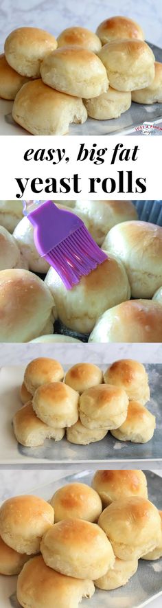 the process of making homemade yeast rolls