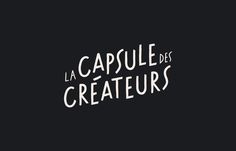 the words cappule des creatures written in white on a black background