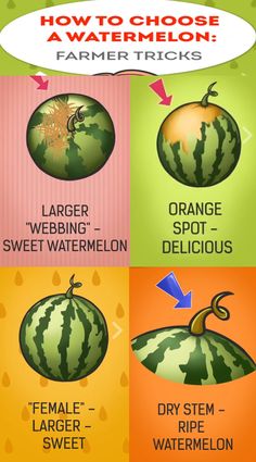 how to choose the best watermelon for each type of fruit or vegetable?