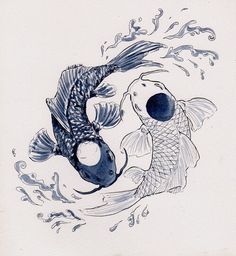 a drawing of two koi fish with the caption do not get upset with people or situations, both are powerless without your reaction