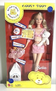 the doll is in its box with her name on it and some other items to be sold