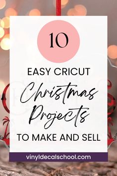 a christmas ornament with the words 10 easy circuit christmas projects to make and sell