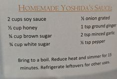 a recipe for homemade yogurt sauce with instructions