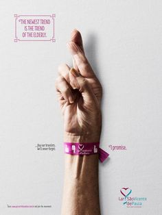 a person's hand with a pink wristband and the words, the nearest trend is the bond of the democracy