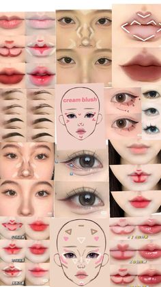 se inscreve Asian Makeup Tutorials, Korean Makeup Tips, Simple Makeup Tips, Makeup Face Charts, Makeup Help