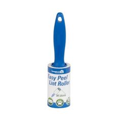 an easy peel lind roller with blue handle