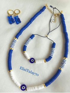 Fimo Beads Necklace, قلادات متدلية, Pop Jewelry, Beading Jewelery, Polymer Clay Jewelry Diy, Diy Bracelet Designs