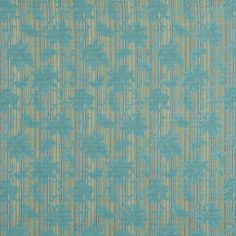 an upholstered blue and green wallpaper