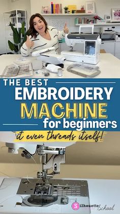 the best embroidery machine for beginners to even through itself, with text overlay