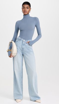 Commando Butter Turtleneck Thong Bodysuit | Shopbop Long Sleeve Turtleneck With Thumbholes For Spring, Spring Long Sleeve Turtleneck With Thumbholes, Casual Turtleneck With Thumbholes, Casual Solid Turtleneck With Thumbholes, Stretch Long Sleeve Versatile Turtleneck, Casual High Stretch Turtleneck With Thumbholes, Versatile Stretch Long Sleeve Turtleneck, Versatile Long Sleeve Stretch Turtleneck, Casual Long Sleeve Turtleneck With Thumbholes