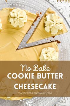 Sliced cookie butter no bake cheesecake. Biscoff Filling, Cookie Butter Cheesecake, Speculoos Cookie Butter, Lotus Biscuits, Biscoff Cheesecake, Biscoff Biscuits, Spreadable Cheese, Springform Pan Cake, Biscoff Cookie Butter