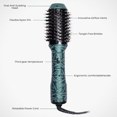 Hair Dryer Brush Blow Dryer Brush in One, 4 in 1 Hair Dryer and Styler Volumizer, Professional Hot Air Brush This 4-in-1 Hair Dryer Brush is a professional hot air brush that combines a hair dryer and styler volumizer, making it a versatile tool for styling hair. With ceramic coating and 1000W power, it offers efficient performance. The brush features three temperature settings (low, medium, high) and a 120-degree tuyere temperature for customized styling. It comes with a 2m power cord that has 360-degree rotation, providing flexibility during use. 4-in-1 design combining hair dryer and styler volumizer Ceramic coating and 1000W power for efficient performance Three temperature settings (low, medium, high) for versatile styling 120-degree tuyere temperature for customized results 2m power Brush Blow Dryer, Blow Dryer Brush, Hot Air Brush, Dryer Brush, Blow Dry Brush, Hair Dryer Brush, Styling Hair, Air Brush, Fred Meyer