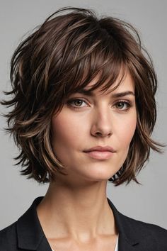 Elevate your style with these edgy and effortless shaggy bob haircuts. Discover the perfect length, texture, and layers to suit your unique face shape. Click to see all 21 looks! Corte Shaggy, Shaggy Cut, Medium Shag Hairstyles, Shaggy Bob Hairstyles, Shaggy Bob Haircut, Short Shaggy Haircuts, Easy Hairstyles For Thick Hair