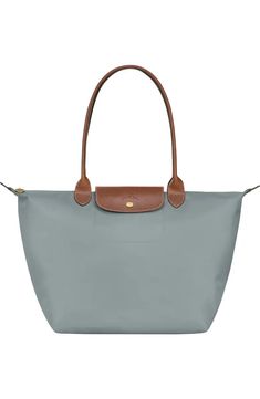 Longchamp Large Le Pliage Tote | Nordstrom Longchamp Large Le Pliage Tote, Rainy Days, Things To Buy, Embossed Leather, Leather Trims, Inside Pocket, Water Resistant, Nordstrom, Trim