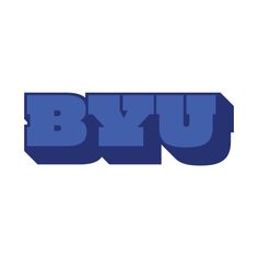 the blyu logo is shown in blue