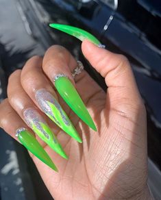 Long Nail Designs, Jelly Nails, Black Nail, Nail Jewelry, Luxury Nails, Unique Nails, Bling Nails, Pretty Acrylic Nails