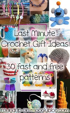 crochet gift ideas for children and adults including hats, mittens, gloves