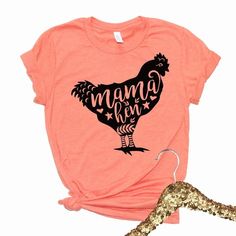 Crazy Chicken Lady Shirt, Mother Clucker, Chicken Lady Shirt, Chicken Clothes, Chicken Mama, Momma Shirts, Chicken Farmer, Chicken Mom, Crazy Chicken