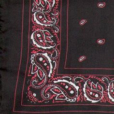 Wyoming Traders Bandana Black Wild Rag Scarf, Extra Large, XBB Bandana Silk, Wild Rags, Black Bandana, Silk Bandana, Pearl Cuff, Bandana Styles, Wild Rag, Bandana Scarf, Printed Silk Scarf