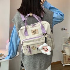 Delivery Guy, Cute School Bags, Kawaii Backpack, Style Kawaii, Matte Green, Satchel Backpack, Colorful Backpacks, Matte Pink, Stylish Backpacks