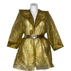 Vintage From The 1980’s, Never Worn, 2xl Retro Spring Outerwear For Party, Retro Spring Party Outerwear, Vintage Gold Outerwear For Fall, Vintage Gold Long Sleeve Outerwear, Gold Jacket, Duster Jacket, Womens Jackets, Jacket Vintage, Vintage Jacket