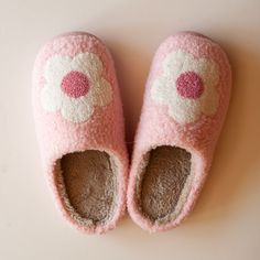 Get cozy in our plush pink flower slippers. You will fall in love with the comfort and style of these adorable slippers. Casual Pink Non-slip Platform Slippers, Super Soft Pink Slip-on Slippers, Pink Round Toe Winter Slippers, Super Soft Spring Slippers With Round Toe, Spring Indoor Slip-on Slippers, Comfortable Soft Indoor Slippers, Indoor Slip-on Slippers For Spring, Comfortable Pink Slip-on Platform Slippers, Pink Winter Slippers With Soft Sole