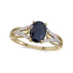 Oval Blue Sapphire and Diamond Cocktail Ring 14K Yellow Gold (1.52tcw) Yellow Gold Gemstone Rings, Pet Memorial Necklace, Black Onyx Engagement Ring, Onyx Engagement Ring, Cuff Bracelets Handmade, Celtic Wedding Rings, Diamond Cocktail Ring, Flower Engagement Ring, Sapphire And Diamond Ring