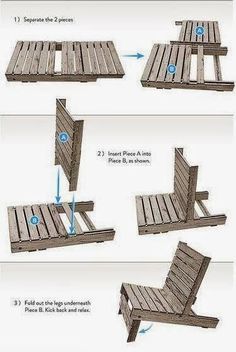 the instructions to build a wooden bench for someone who wants to sit down and relax