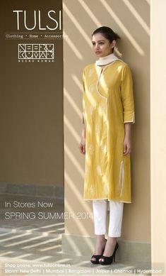 Simple Kurta Designs, Kurti Designs Latest, Dress Neck Designs, Shirts Design, Indian Attire