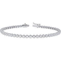 Sofer Jewelry - Diamond Bezel Tennis Bracelet in 14K White Gold Tennis Necklace, Bezel Diamond, Metal Bracelets, Tennis Bracelet, Eternity Bands, Everyday Style, Estate Jewelry, White Gold Diamonds, Colored Diamonds