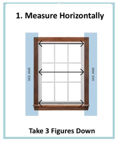 an image of a window with measurements for it