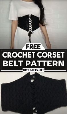 the free crochet corset belt pattern is perfect for any woman in her life