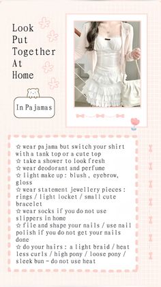 #house #home #clothes #ootd #clothesforwomen #clean #cleangirl #aesthetic #puttogether #presentable #pajamas #pjs Wonyoungism Guide, Feminine Lifestyle, Morning Routine School, Look Put Together, Mood Clothes, Capsule Wardrobe Essentials, Organization Skills