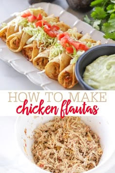 how to make chicken fajitas with guacamole and sour cream sauce