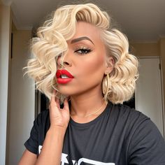 Blonde Hairline, Pretty Diary, Cuban Twist Hair, Hairstyles Pictures, Short Human Hair Wigs, Human Wigs, 613 Blonde, Human Braiding Hair, Short Bob Wigs