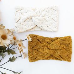 The Briony Headband/ Lace Knitwear Headband/ Intermediate | Etsy Lace Knitwear, Cozy Headbands, Knitted Headbands, Fun Hats, Intermediate Knitting Patterns, Bandeau Au Crochet, Knit Inspiration, Knit Accessories, Knit Headband Pattern