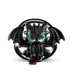 BOGO 40% OFF (Code: H40) Real Dragon, Jewelry Knowledge, Heart Promise Rings, Flying Dragon, Cute Dragon, Sterling Silver Promise Rings, Dragon Ring, Black Stones, Jewelry Fashion Trends