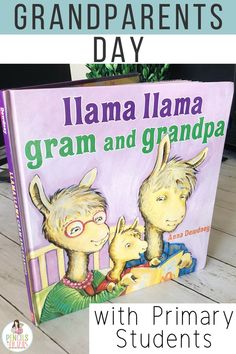 an image of a book with text that reads grandma llama and grandpaa