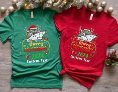 Please click on the link to see other products in our New Year's collection; https://teeempathy.etsy.com/?section_id=43906370 Christmas Family Shirt, Matching Christmas Group Shirt, Christmas Shirt, 2024, Christmas Custom Shirt, Most Likely to Christmas Shirt, Funny Christmas Shirt, Christmas Tee * High quality and super soft, comfortable shirt. Premium DTF printed and pressed with a professional quality heat press. *Please check all color and size charts before placing your order. Since all shirts are custom made to your selection, I do not accept returns or exchanges unless there is something wrong with your order. *We work with different shirt brands depending on color/size stock availability. All the shirts we use are soft style, not heavy cotton. Solid colors are all cotton and heathe Cruise Tshirt, Christmas Cruise, Christmas Cruises, Christmas Family Shirt, Family Cruise Shirts, Christmas Shirt Funny, Cruise Shirts, Cruise Shirt, Family Cruise