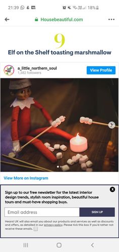 the elf on the shelf toasting marshmallows is coming to an end