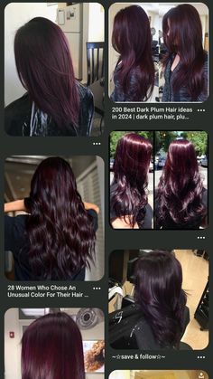 Deep Violet Raspberry Balayage, Dark Cherry Chocolate Hair, No Bleach Hair Color For Dark Hair, Hair Color For Brown Skin Indian, Natural Hair Dye Ideas, Merlot Hair, Dark Red Hair Color Ideas, Red Violet Hair