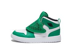 Jordan Kids Sky Jordan 1 (Little Kid) - Boy's Shoes : Lucky Green/Black/White : Measurements: Weight: 15 oz Product measurements were taken using size 1 Little Kid, width M. Please note that measurements may vary by size. Sporty Jordan Shoes With Scratch-resistant Round Toe, Green High-top Breathable Jordan Shoes, High-top Non-slip Jordan Shoes For Streetwear, High-top Scratch-resistant Sneakers With White Sole, Scratch-resistant High-top Sneakers With White Sole, Non-slip Jordan Shoes For Streetwear, Green Scratch-resistant Sneakers With Round Toe, Green Scratch-resistant Round Toe Sneakers, Jordan Shoes For Kids